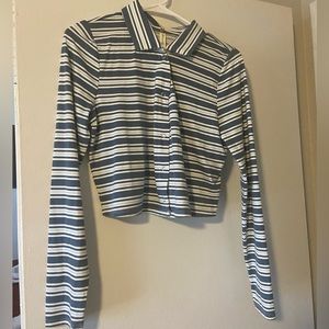 LA Hearts collared long sleeve shirt